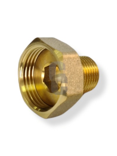 Холендър месинг 1ж. х 1-2м. -за стенен смесител-